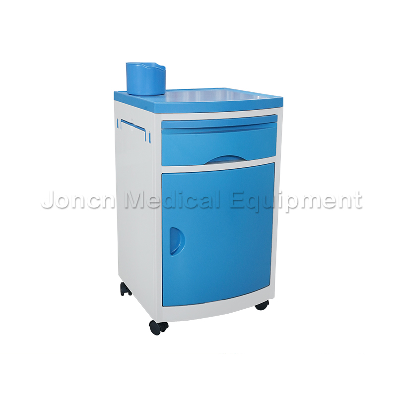 BS011-21 ABS Hospital Bedside Cabinet Lockers with Wheel