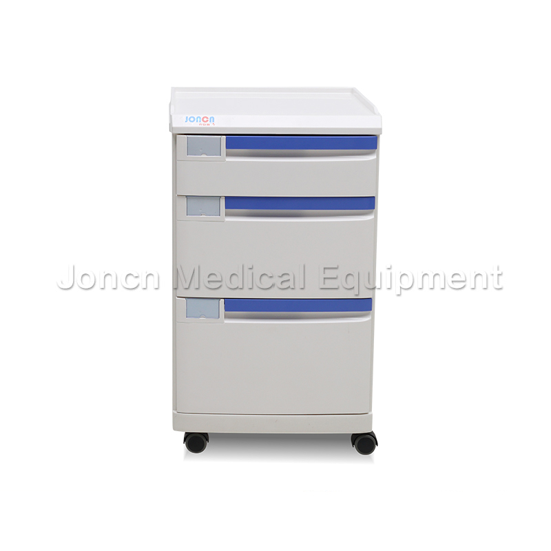 BS012-31 Mixed ABS Plastic Hospital Bedside Cabinet With Drawer