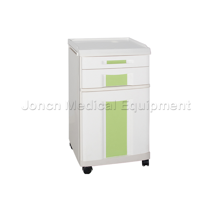 BSJ012-22 ABS Hospital Bedside Cabinet with Silent Wheels