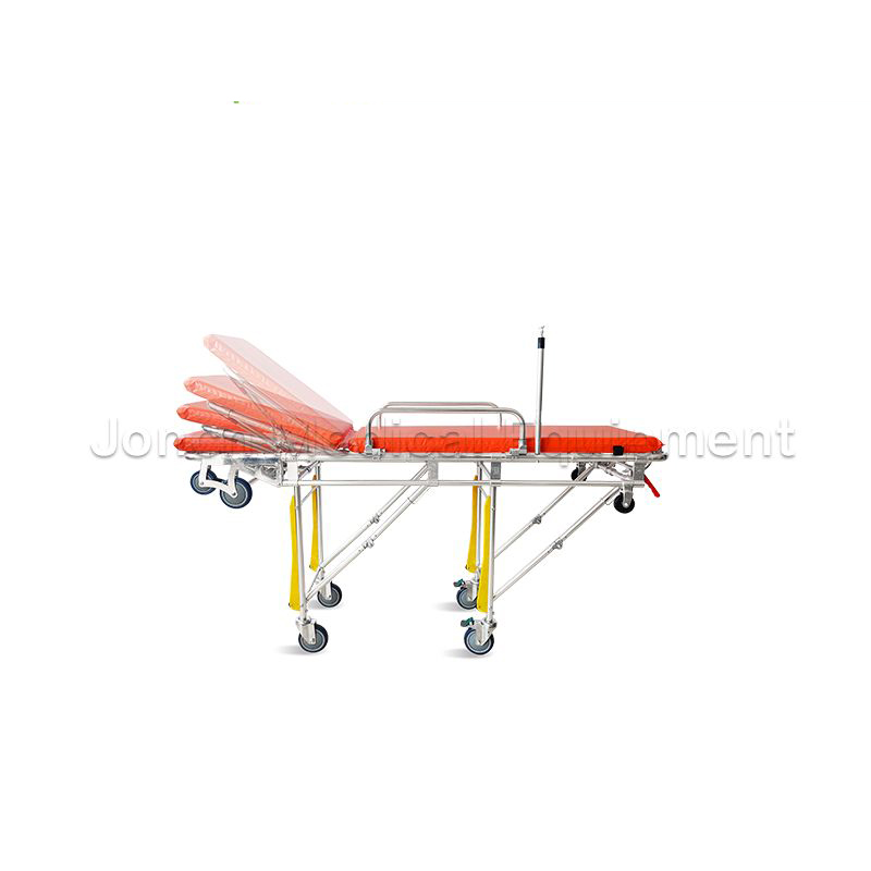 ST200023 First-aid Medical Collapsible Aluminum Alloy Ambulance Stretcher with Wheel