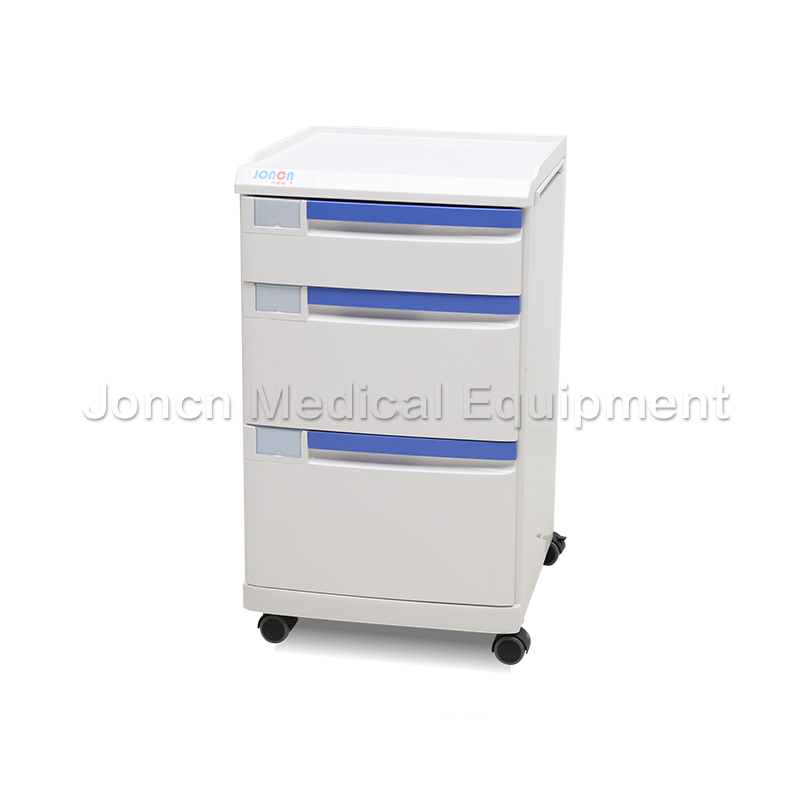 BS012-31 Mixed ABS Plastic Hospital Bedside Cabinet With Drawer