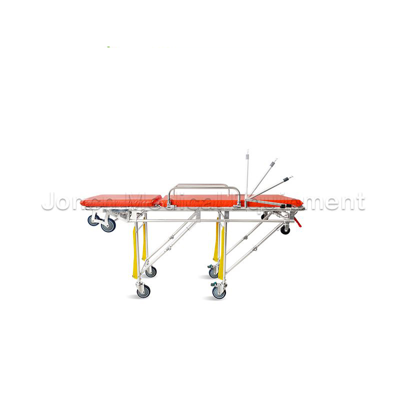 ST200023 First-aid Medical Collapsible Aluminum Alloy Ambulance Stretcher with Wheel