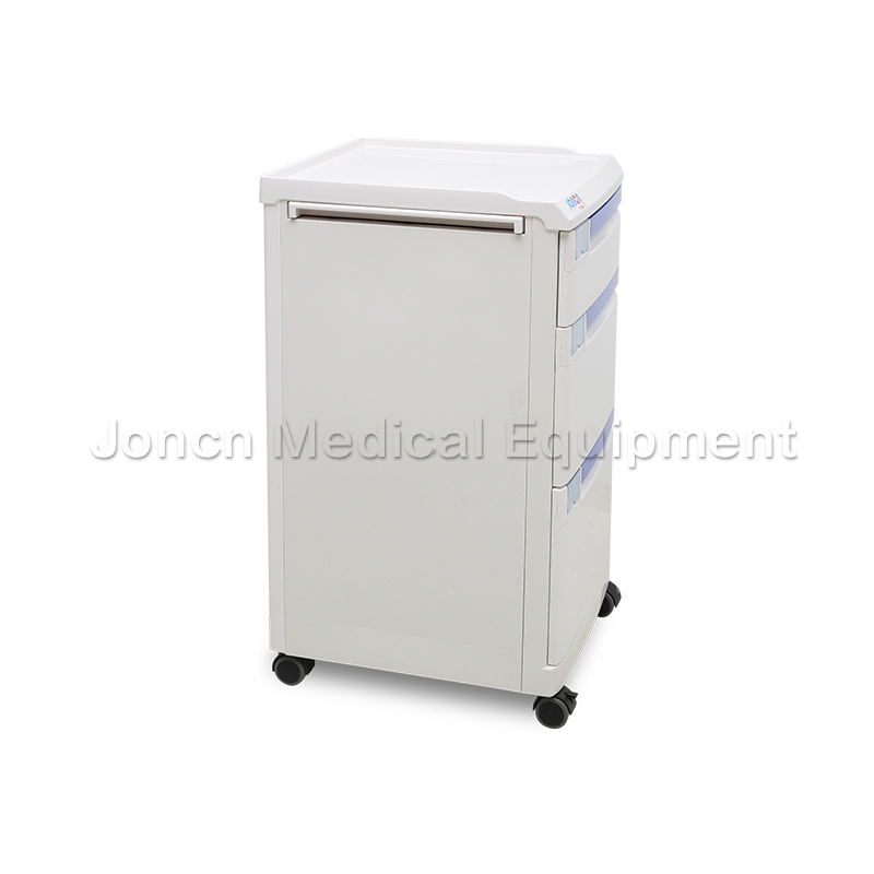 BS012-31 Mixed ABS Plastic Hospital Bedside Cabinet With Drawer