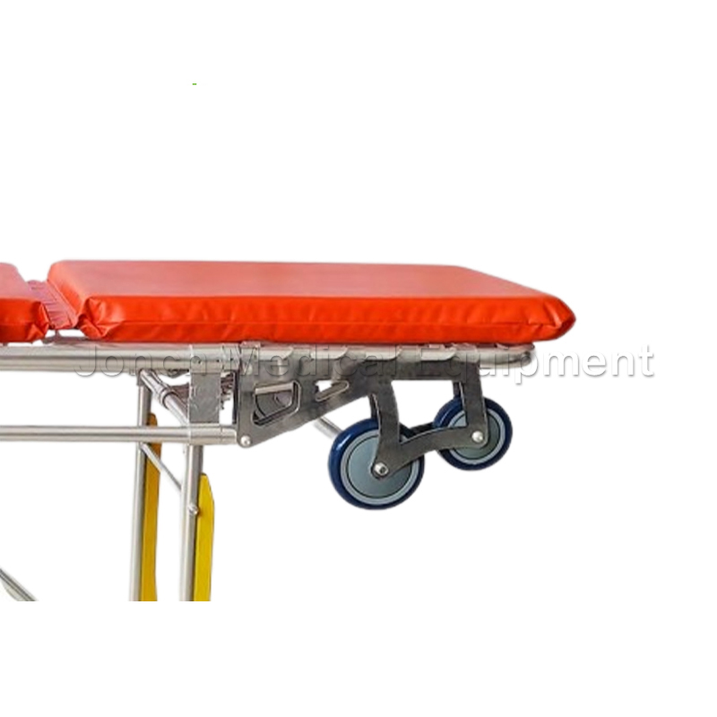 ST200023 First-aid Medical Collapsible Aluminum Alloy Ambulance Stretcher with Wheel