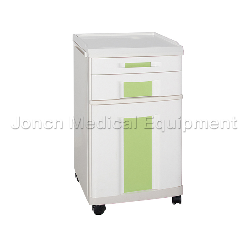 BSJ012-22 ABS Hospital Bedside Cabinet with Silent Wheels