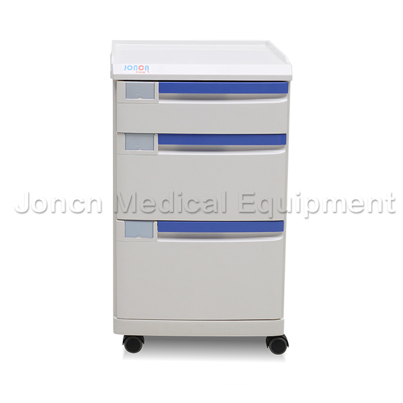 BS012-31 Mixed ABS Plastic Hospital Bedside Cabinet With Drawer