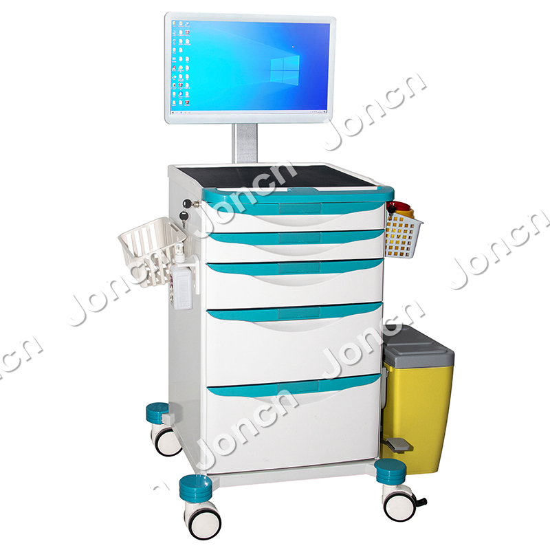 E-NT-52061S1 Quality Wireless Nursing Trolley