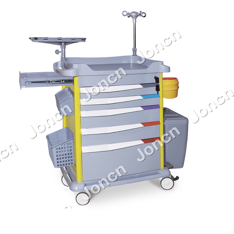 ET-850J37B Advanced ABS Plastic Hospital Anesthesia Trolley