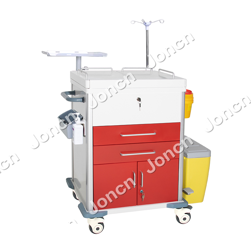 ET-66532JE High Quality Emergency Powder Coated Steel Trolley