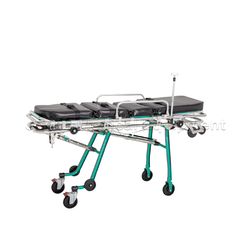 ST200026 Aluminum Alloy Ambulance Stretcher Trolley Auto Loading Emergency Stretcher for Ambulance Car