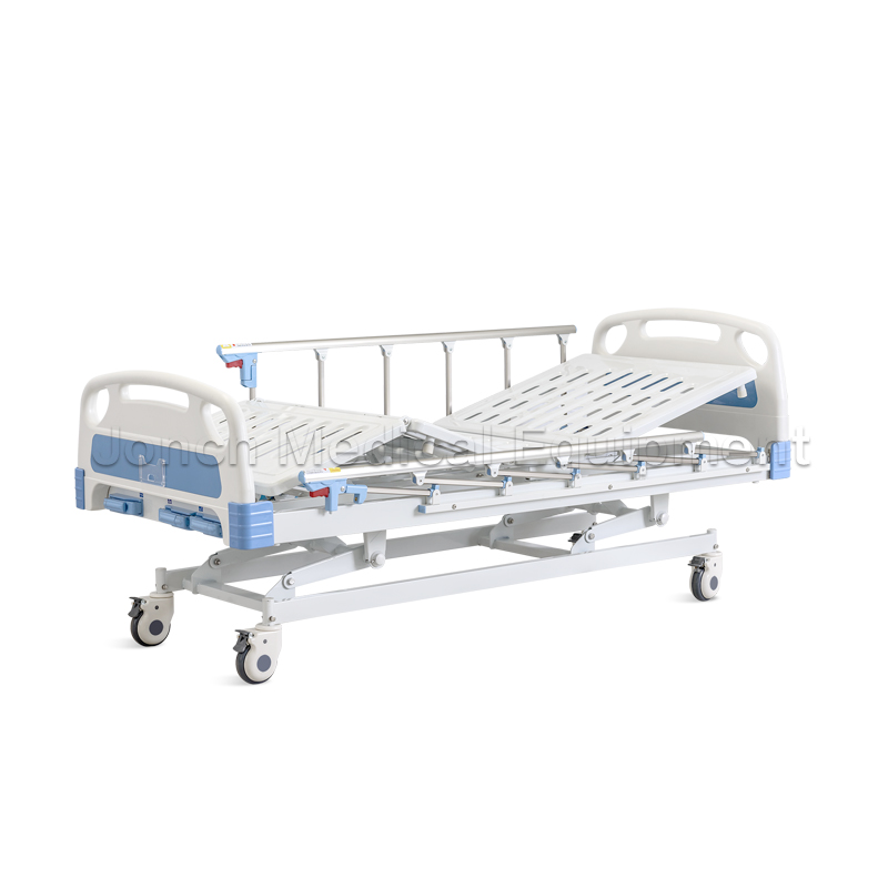 MD200003 Three Function Hospital Furniture Manual Hospital Nursing Bed for Patients Home Care Bed