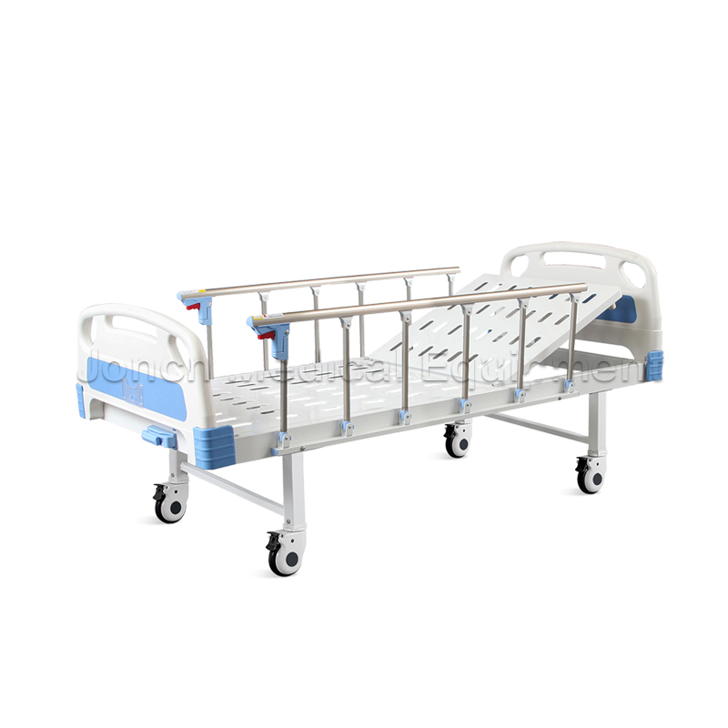 MD200005 Customized Single Crank Metal Frame ABS Manual Medical Hospital Bed