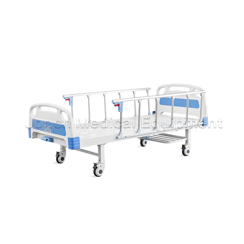 MD200005 Customized Single Crank Metal Frame ABS Manual Medical Hospital Bed