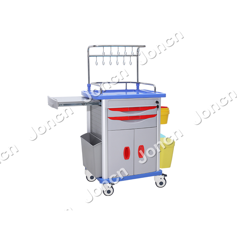 ITT-75001E2 Factory Price Hospital clinic cart movable infusion ABS trolley cart