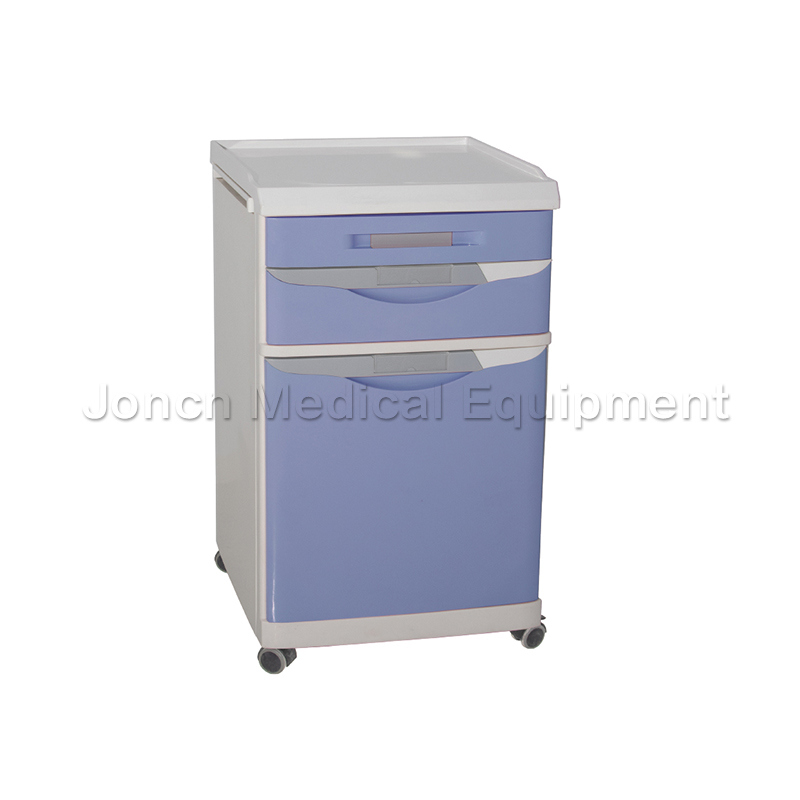 BS012-27 Manufacturer ABS bedside table Mobile Hospital Beside Cabinet 