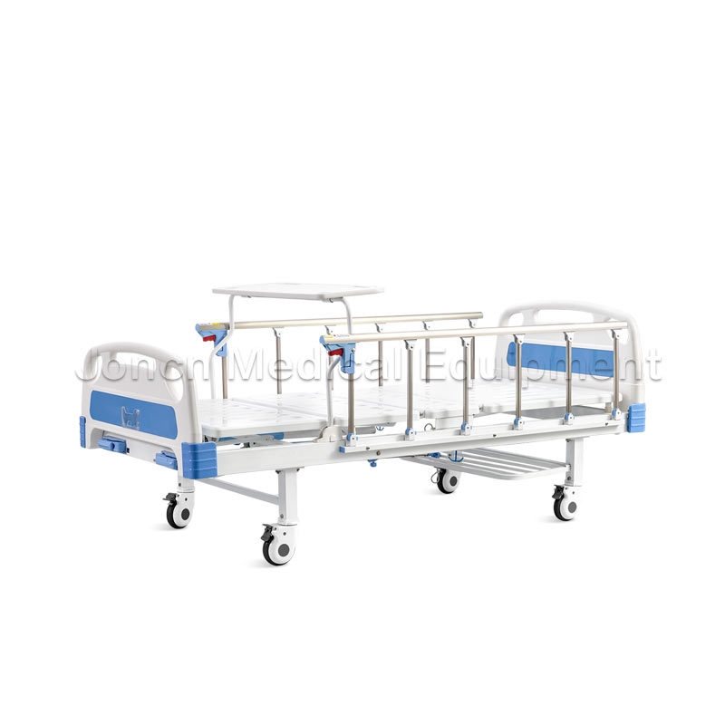 MD200006 Factory Sales Movable Adjustable multifunctional 2 Cranks Manual care bed manual icu hospital bed