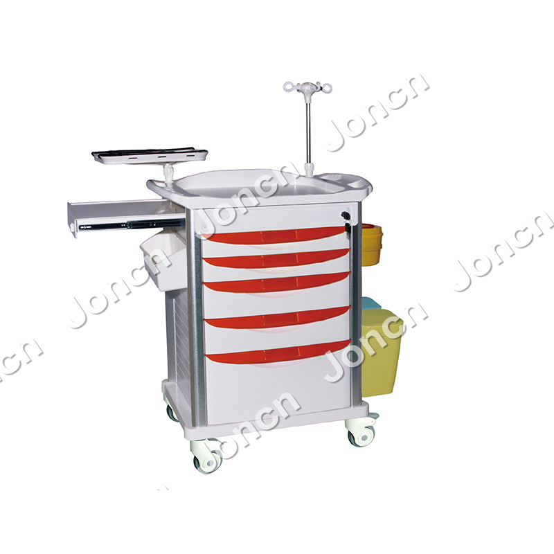 ET-85076A MEDICAL Emergency Crash Cart Hospital Medical Nurse Cart Trolley Manufacturers