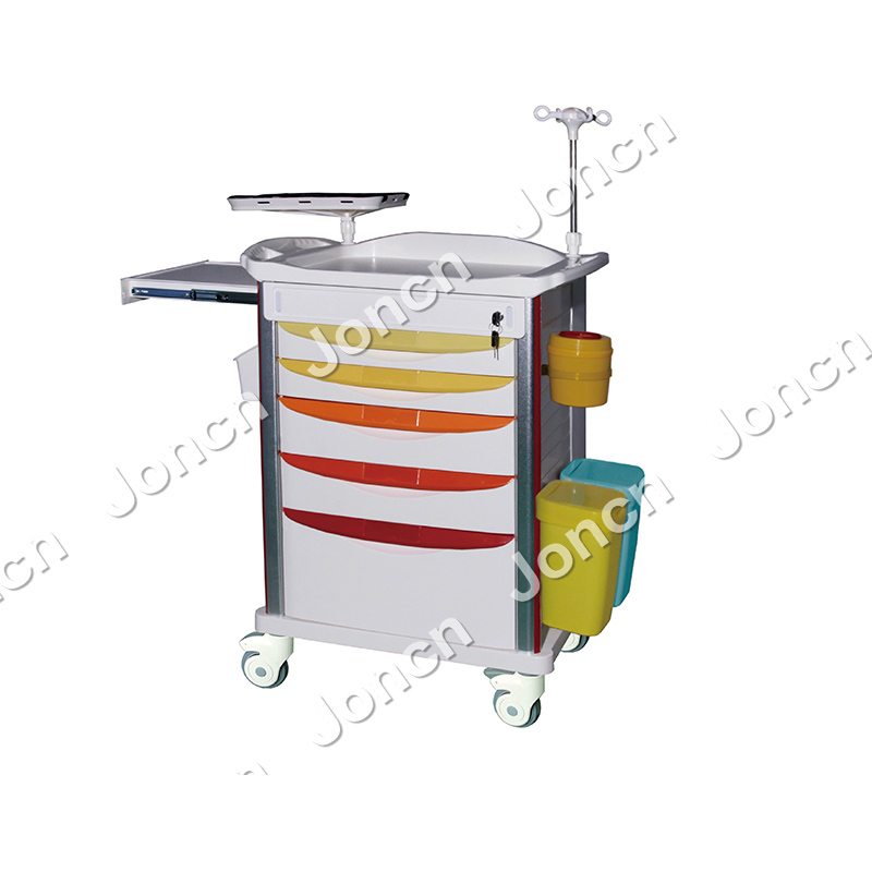 ET-85076A MEDICAL Emergency Crash Cart Hospital Medical Nurse Cart Trolley Manufacturers