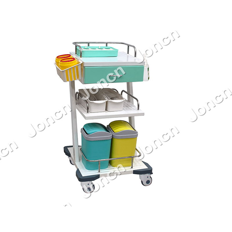 CT-46032J3 Hospital Or Clinic Stainless steel Medical trolley Anesthesiologist Cart For Easy Sliding