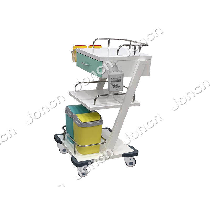 CT-46032J3 Hospital Or Clinic Stainless steel Medical trolley Anesthesiologist Cart For Easy Sliding