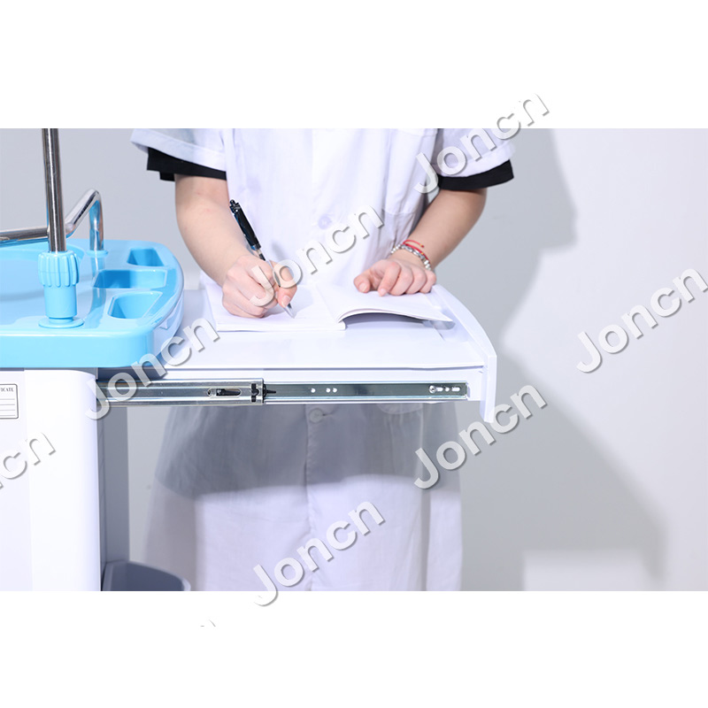 AT-75001B-LB Hospital Equipment ABS Trolley Anesthesia Cart Medical Emergency Trolley