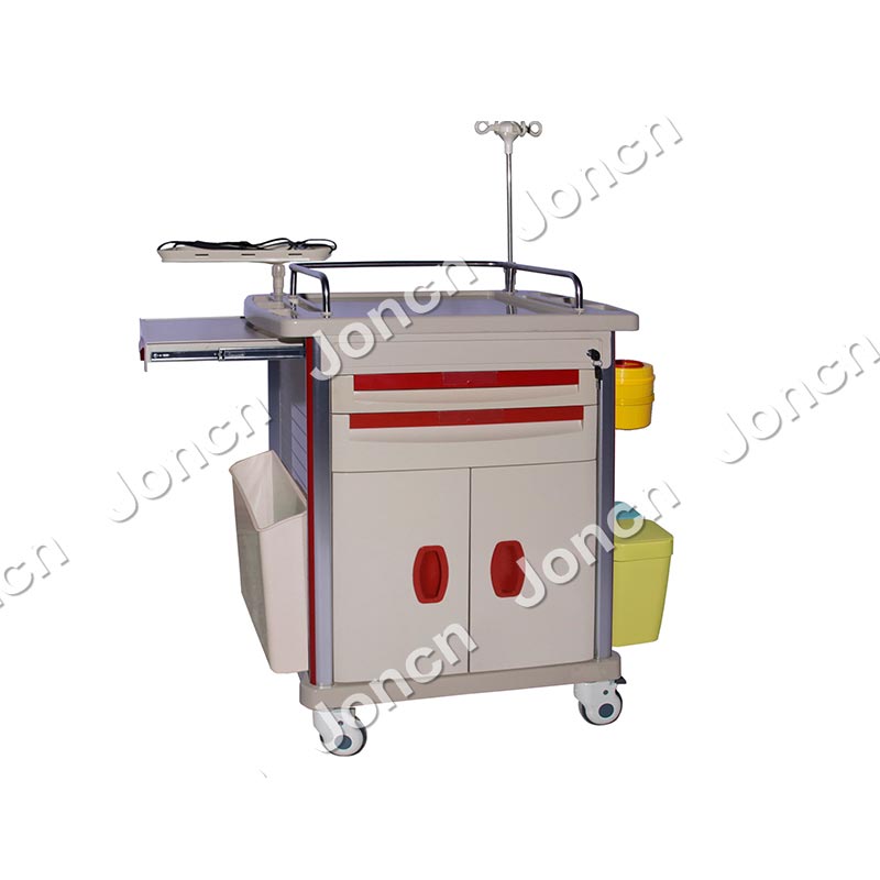 ET-85011EF Emergency Crash Cart Emergency Trolley Hospital Medical Emergency Crash Cart Trolley Manufacturers