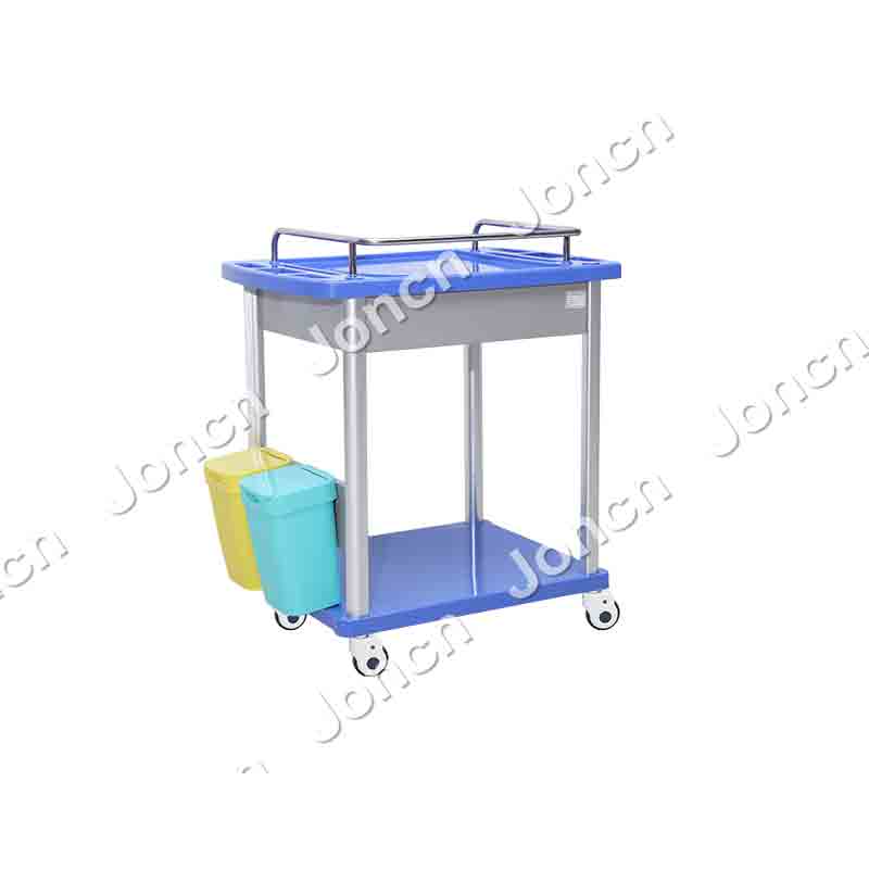 CT-85001C Medical Instrument Trolley Dental Lab Use Emergency Cart Cabinet  ABS Plastic Hospital Trolley