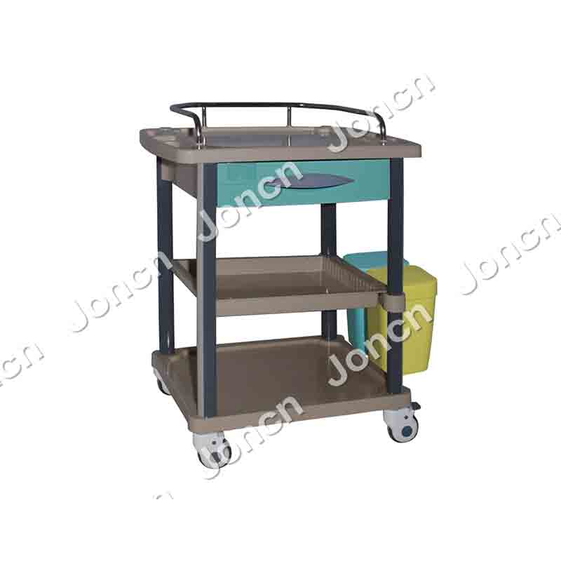 CT-75031D ABS Medical Anesthesia Trolley Clinic Nurse Trolley with drawers 