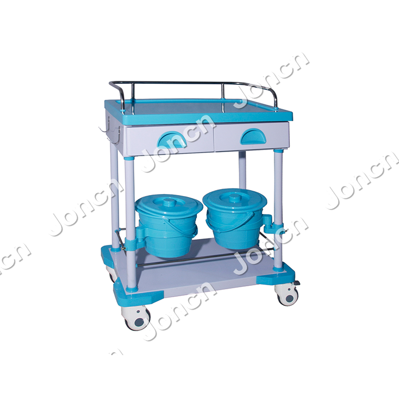 CT-61056S2-QL Hospital Clinic Nursing Powder Coated Steel Cart Medical Trolley