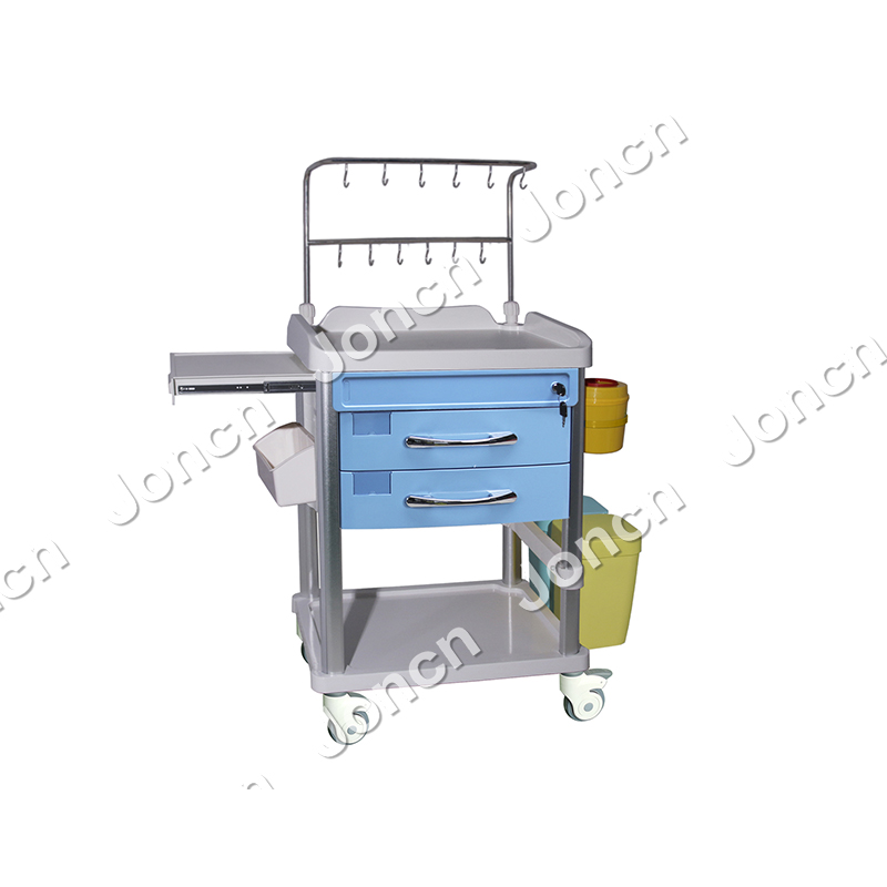 ITT-65026A-BS Factory Direct Sales Hospital ABS multi-function emergency treatment trollry nursing infusion cart