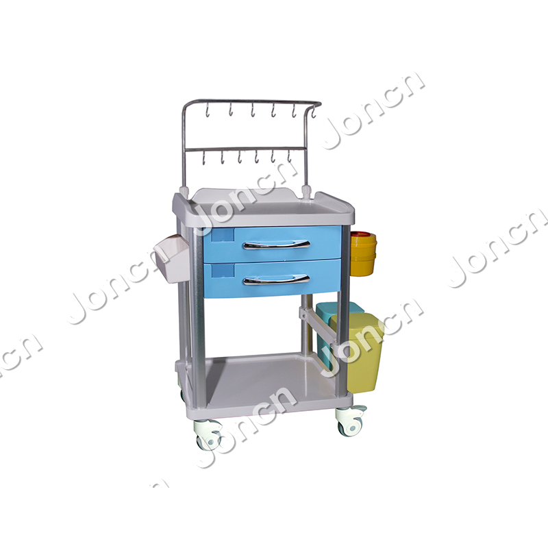 ITT-65026A-BS Factory Direct Sales Hospital ABS multi-function emergency treatment trollry nursing infusion cart