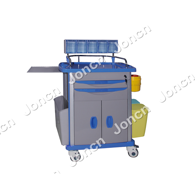 AT-75002E New Design ABS Medical Anesthesia Emergency Cart Nursing Trolley