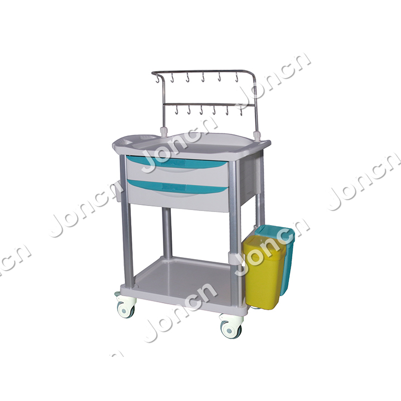 ITT-76076C Medical Hospital Furniture on Sale ABS Plastic Anesthesia Medical Cart Trolley