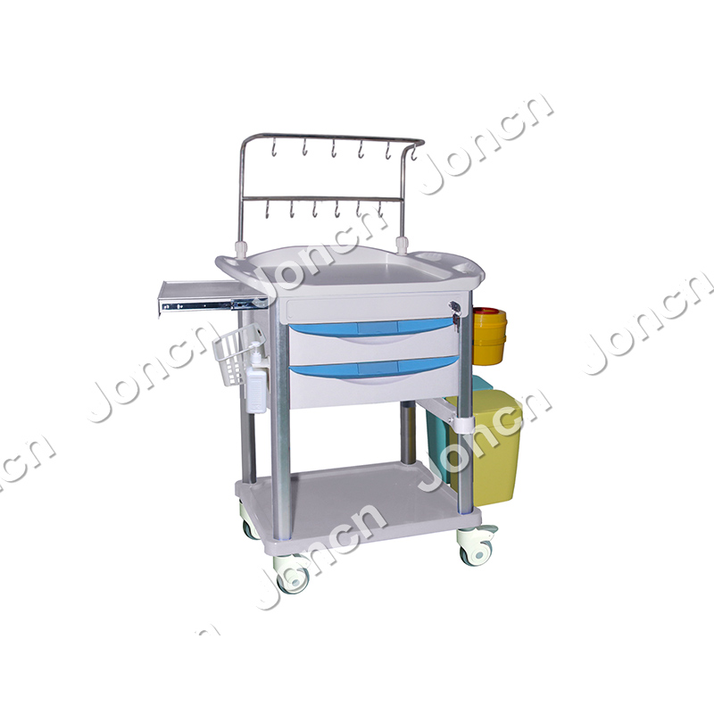 ITT-76076C Medical Hospital Furniture on Sale ABS Plastic Anesthesia Medical Cart Trolley