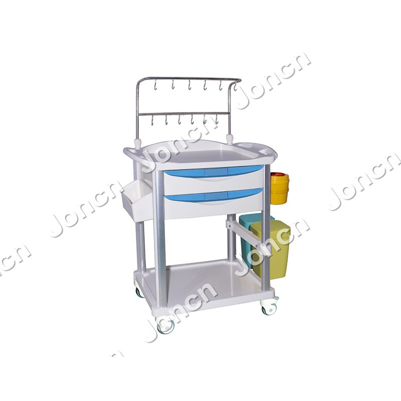 ITT-76076C Medical Hospital Furniture on Sale ABS Plastic Anesthesia Medical Cart Trolley