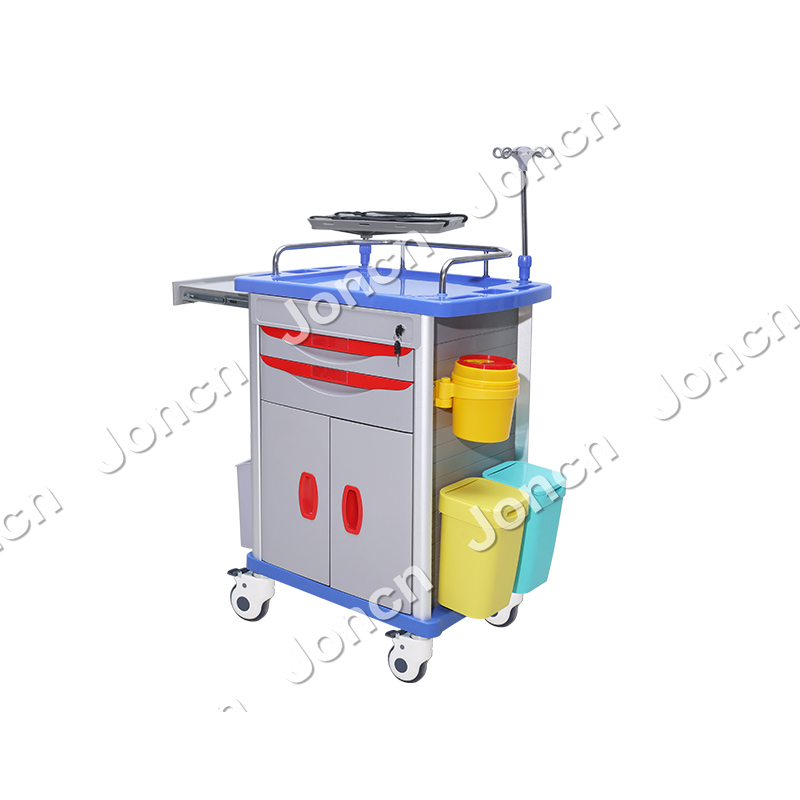 ET-75001E Medical Supply Portable Emergency Medical Cart Mobile Hospital trolley