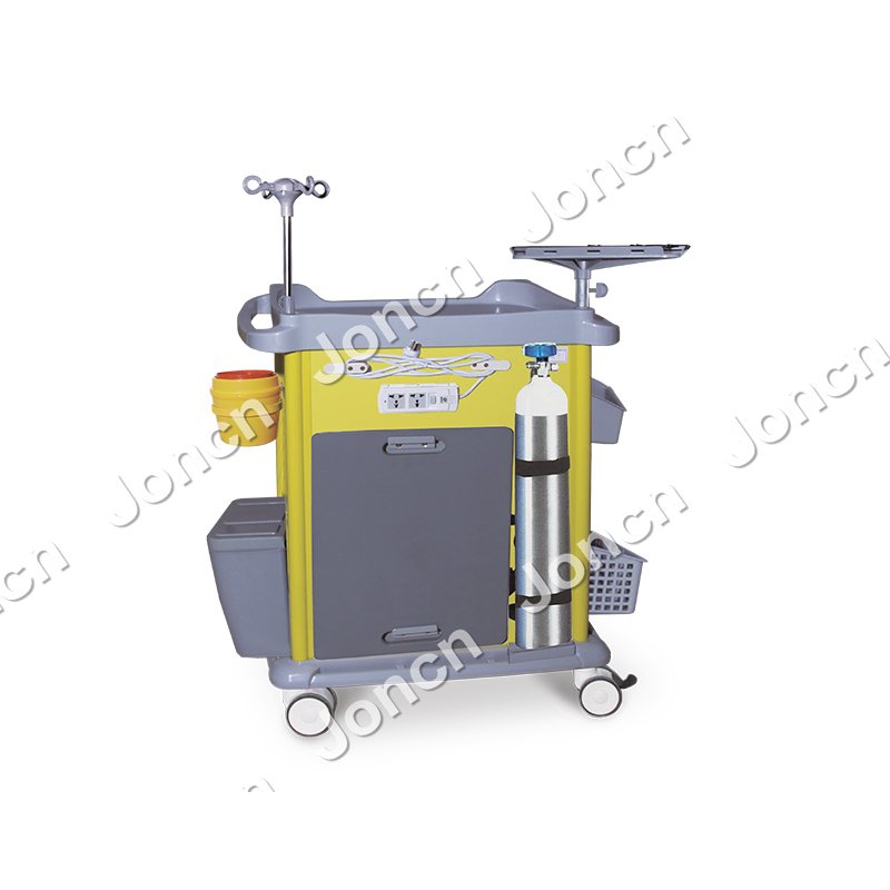 ET-850J86A Hospital Trolley Cart 5 Drawers High Capacity Medical Drug Delivery Trolley Cart ABS Medical Cart